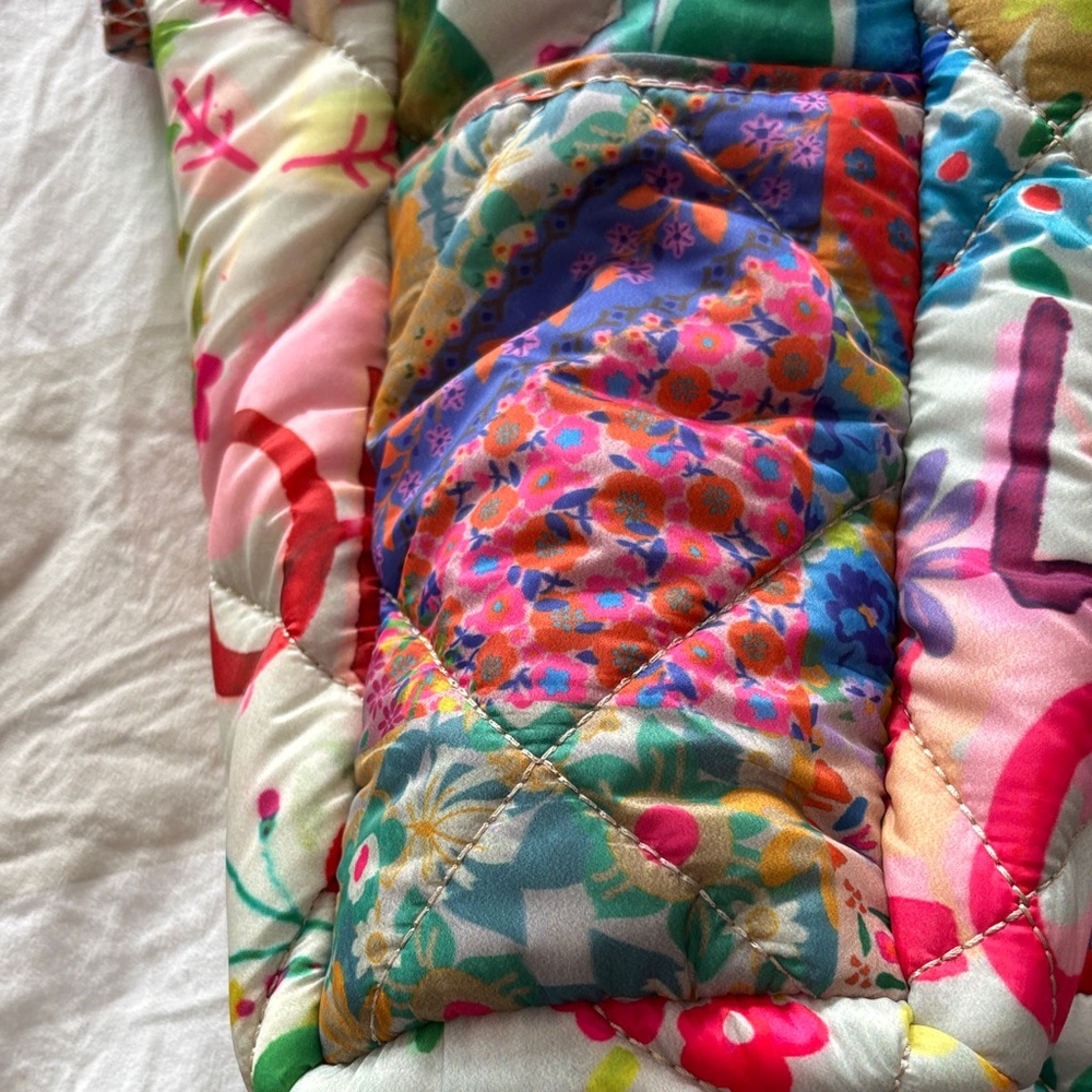 Natural Lufe Reversible Quilted Patchwork Floral … - image 5